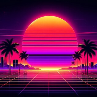 Retro sun