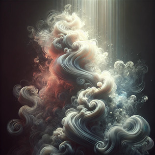 Abstract coloful smoke